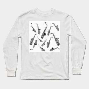 Saxo-Silver Long Sleeve T-Shirt